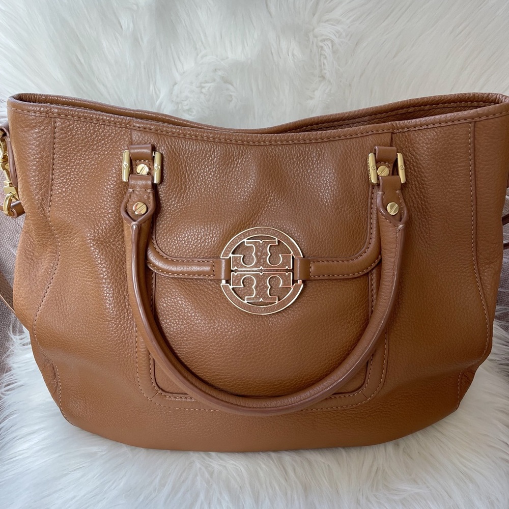 Tory Burch Brown Satchel Crossbody Bag